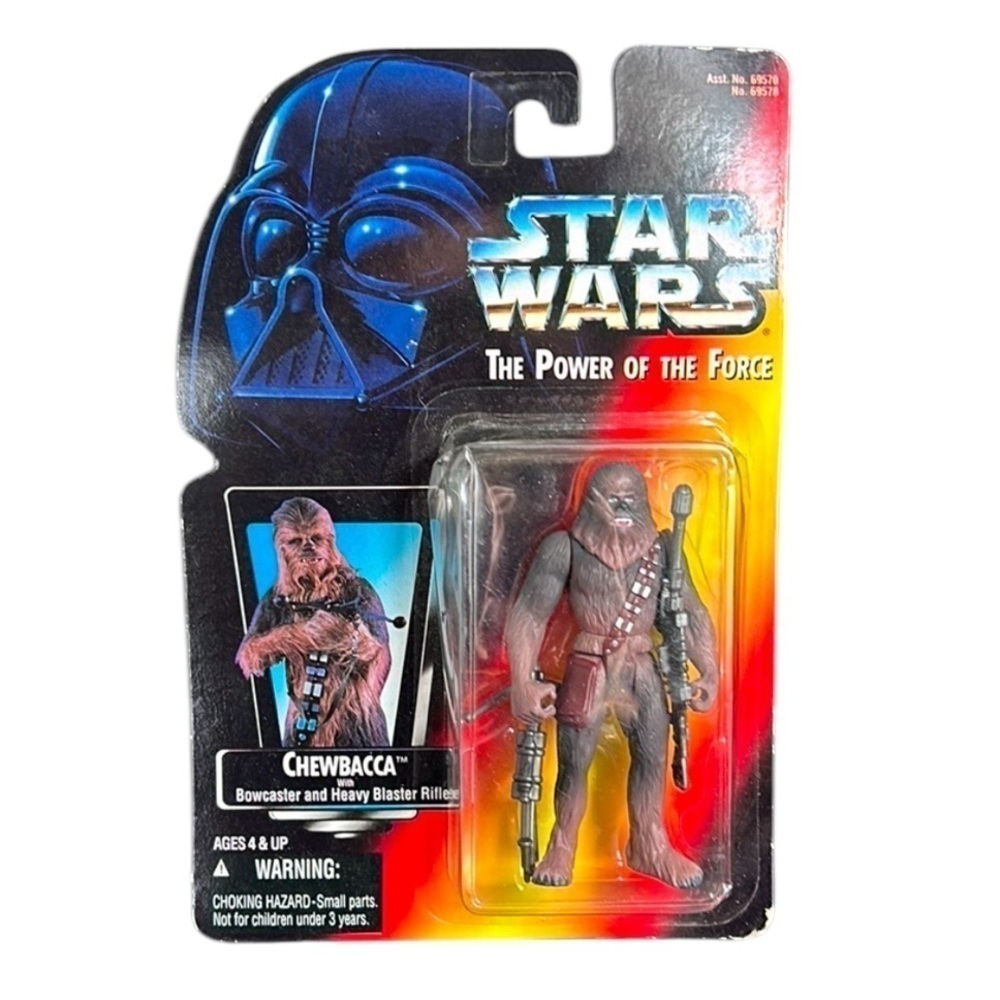 Vintage 1995 Star Wars Chewbacca With Bowcaster and Heavy Blaster Rifle